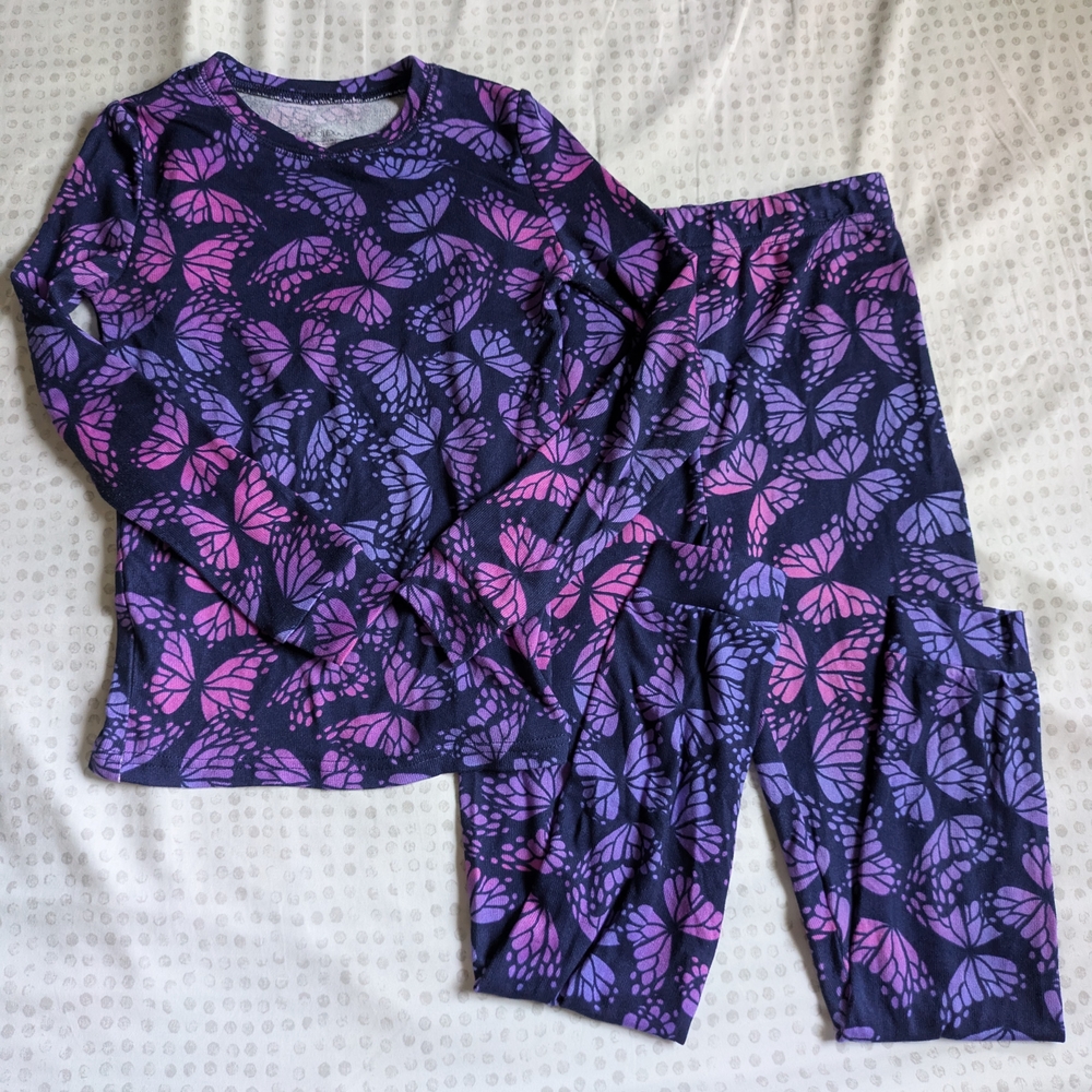 Cuddl Duds Purple and Pink Paisley Pajama Set